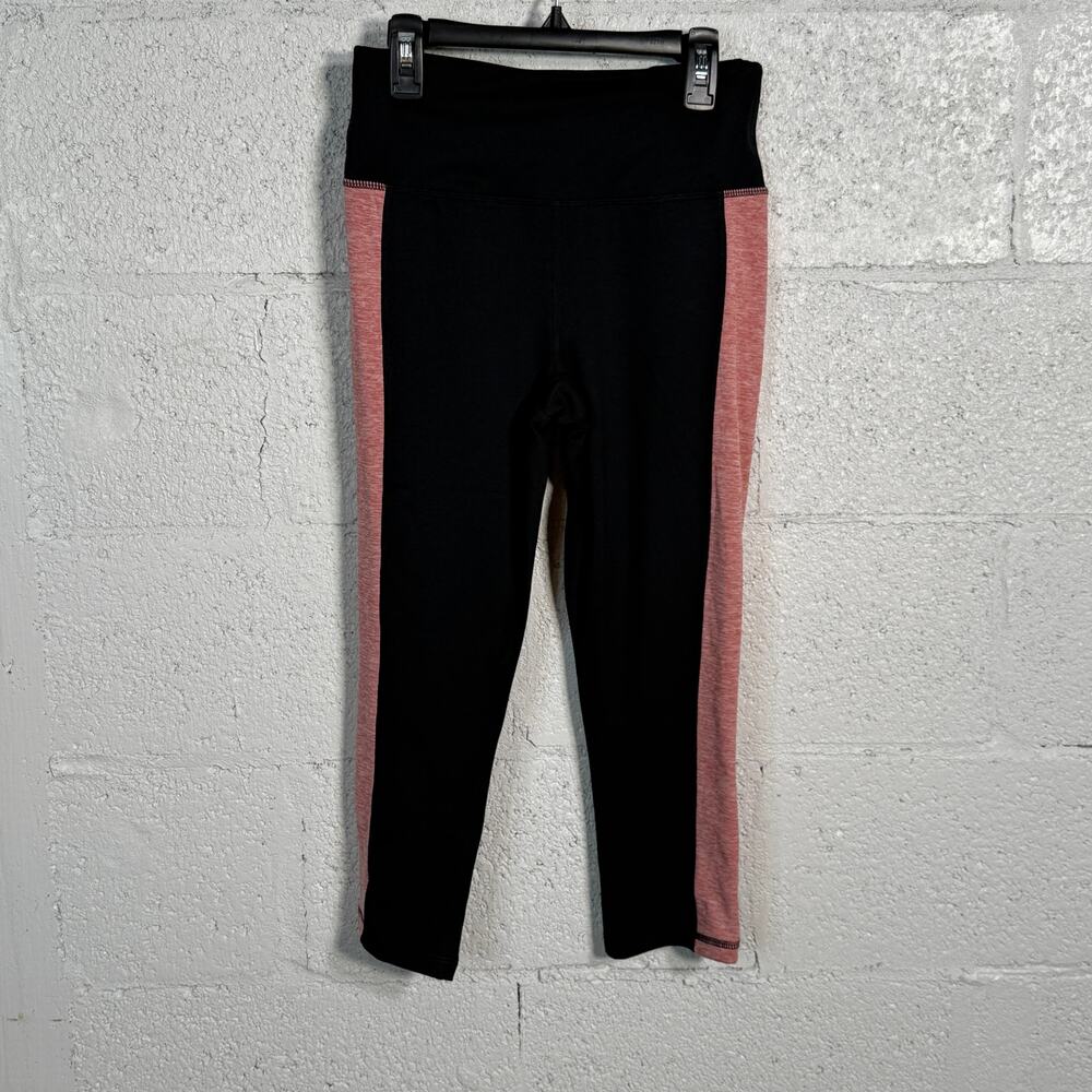 Ideology Essentials Colorblocked Cropped Leggings black/lip gloss XS